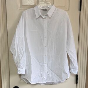 Elegant White Button-Down Shirt